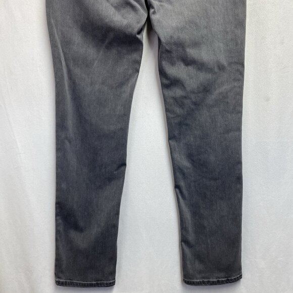 J.Jill Denim High Rise Straight Leg Jeans Women Size 6 Gray Onyx Wash Stretch - Picture 14 of 16